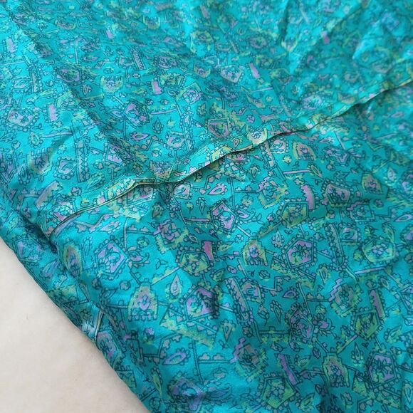 Kariza OSFM 100% Silk Wrap Maxi Skirt Reversible Boho Festival Hippie - Picture 7 of 7